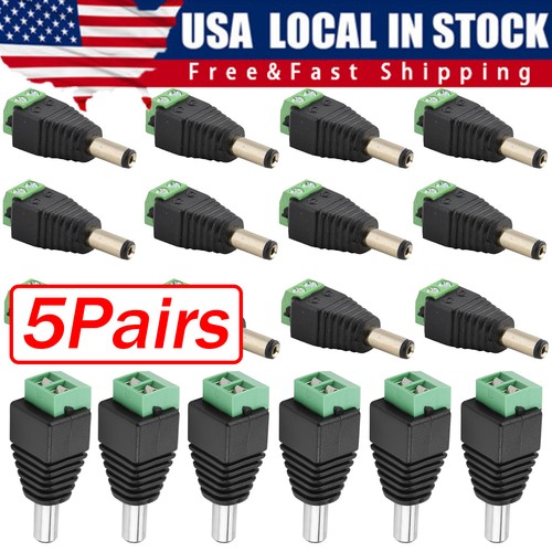 100pairs male female 1x5 5mm - male, 2.1x5.5mm